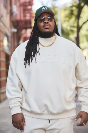 Big Men's Paradise Tonal Crewneck Sweatshirt