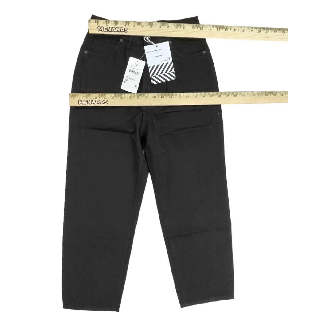 Free People x Sandrine Rose Wide Leg Pants Buckle Size 25 Black New