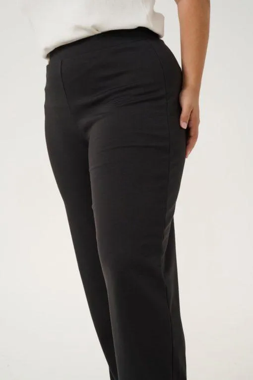 Jenna Wide Leg Black Pant by Kaffe Curve