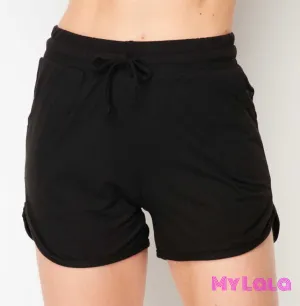 Solid Dolphin Shorts (Black)